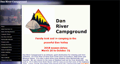 Desktop Screenshot of danrivercampground.com
